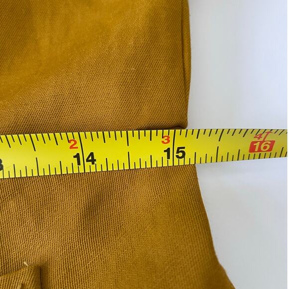 Elizabeth And James Yellow Linen Blend Blazer Women's Size 6 - Picture 11 of 13